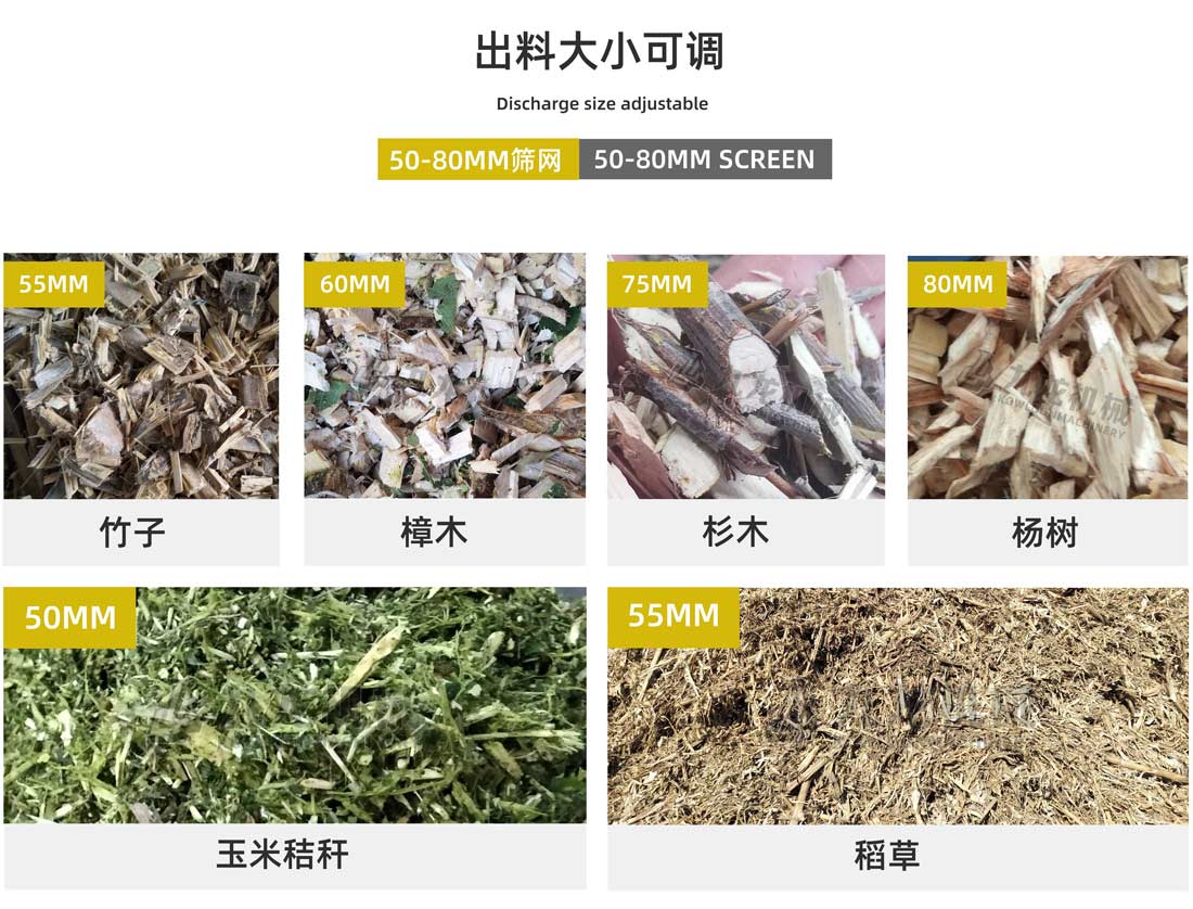 生物質(zhì)秸稈破碎機(jī)出料大小可調(diào) 生物質(zhì)秸稈破碎機(jī)出料大小可調(diào)